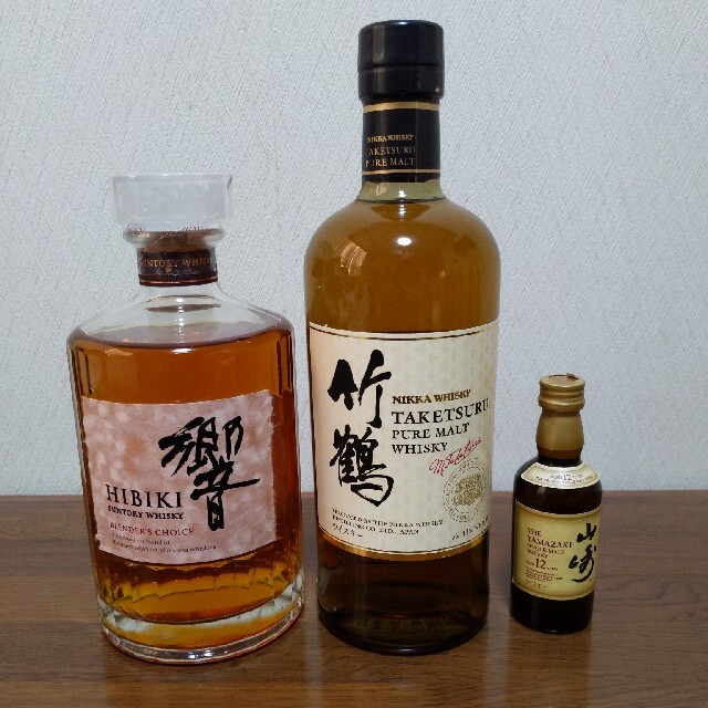 食品/飲料/酒ジャパニーズウイスキー　３本セット(響・竹鶴・山崎12年)