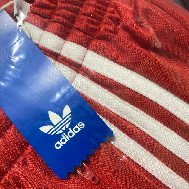 新品未使用adidasトラックパンツ　赤　XSサイズ