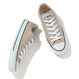 コンバース(CONVERSE)のコンバース  スニーカー　ベージュ　24.5(スニーカー)