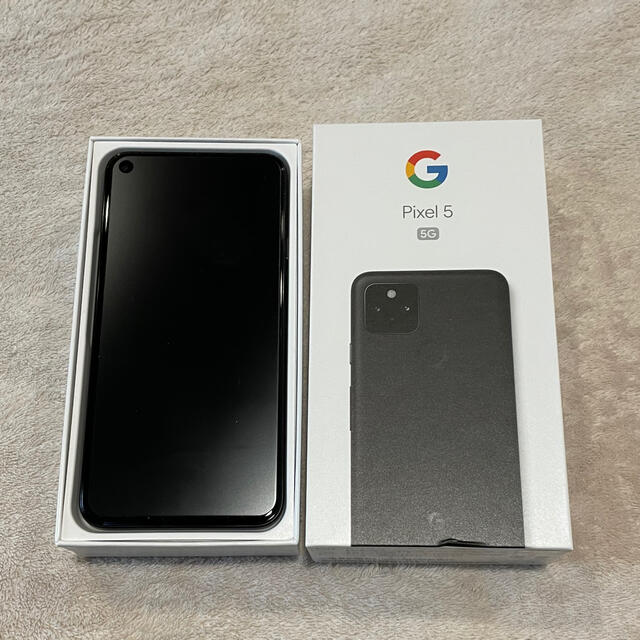 Google Pixel - Google Pixel5 black(SIMフリー/中古品)の通販 by ryo 