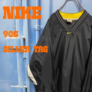 NIKE - 90s NIKE 銀タグ ナイロンプルオーバー オーバーサイズ NIKE - 90s NIKE 銀タグ ナイロンプルオーバー オーバーサイズ