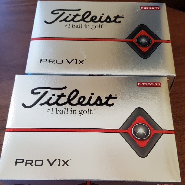 タイトリスト2019年 PRO V1xダブルナンバー　2ダース24球