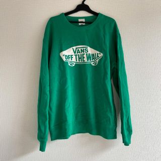 ヴァンズ(VANS)のvans 緑　スウェット(スウェット)