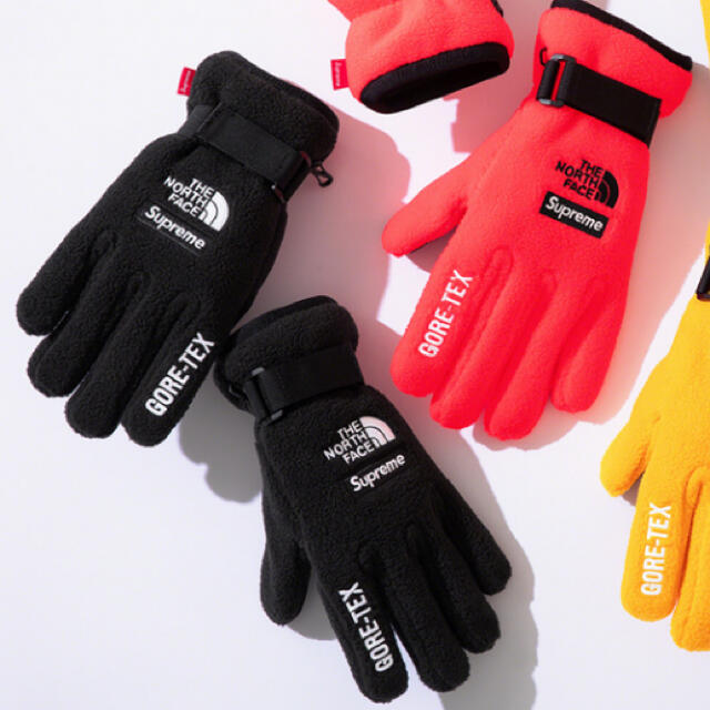 (送料込)シュプリームノースフェイス RTG Fleece Gloves 黒Lカラー