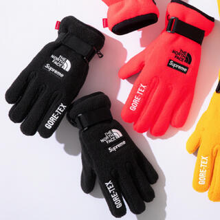 シュプリーム(Supreme)の(送料込)シュプリームノースフェイス RTG Fleece Gloves 黒L(手袋)