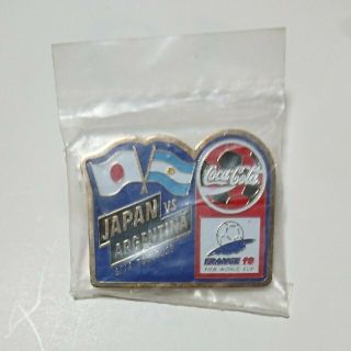 コカコーラ(コカ・コーラ)のFIFA サッカーワールドカップ 1998年フランス大会 ピンバッジ(記念品/関連グッズ)