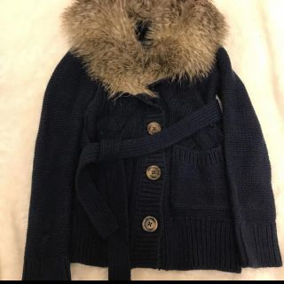 ギャップキッズ(GAP Kids)のGAP ファー付きコーディガン　120(カーディガン)