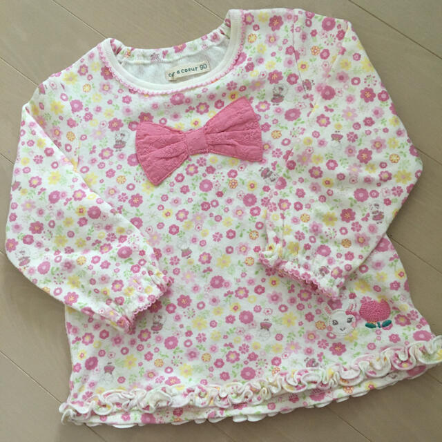 coeur a coeur(クーラクール)のクーラクール  90 キッズ/ベビー/マタニティのキッズ服女の子用(90cm~)(Tシャツ/カットソー)の商品写真