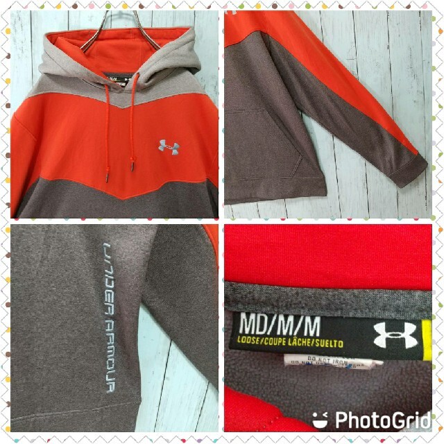 UNDER ARMOUR(アンダーアーマー)のアンダーアーマー 古着 フルジョ スポーツ ストリートMix  パーカー メンズのジャケット/アウター(ナイロンジャケット)の商品写真