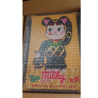 フジヤ(不二家)のBE@RBRICK  招き猫 ペコちゃん 黒メッキ 100％ ＆ 400％(その他)