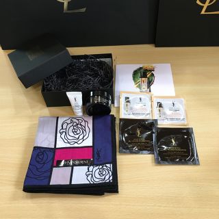 イヴサンローランボーテ(Yves Saint Laurent Beaute)のYSL◎ハンカチ付き◎お試しクレンジング、下地、ファンデ、ナイトセラム(クレンジング/メイク落とし)