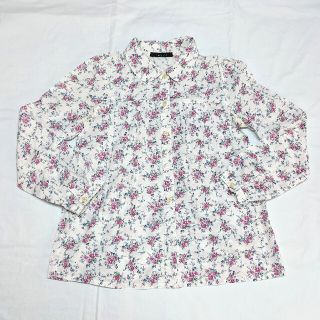 ページボーイ(PAGEBOY)のページボーイ PAGE BOY 花柄 プリント ブラウス ホワイト 白(Tシャツ(長袖/七分))