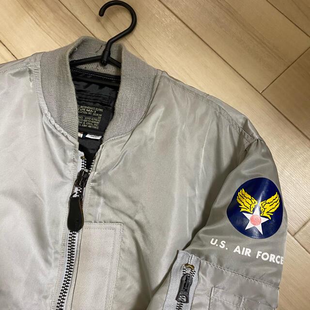 SPIEWAK(スピーワック)の希少　シルバーグレー　ISPIEWAK スピワック　MA-1 ブルゾン　USA製 メンズのジャケット/アウター(フライトジャケット)の商品写真