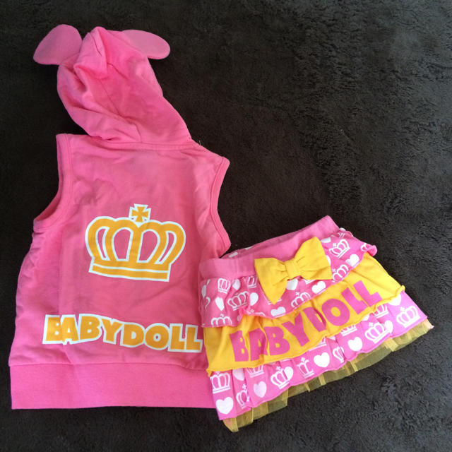 BABYDOLL(ベビードール)のBABYDOLLセットアップ キッズ/ベビー/マタニティのキッズ服女の子用(90cm~)(スカート)の商品写真