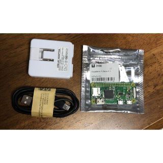 値下げ　Raspberry Pi ZeroW,ACアダプタ,USBケーブル(PCパーツ)