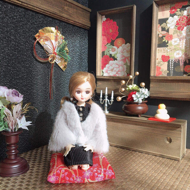 リカちゃんハウス　日本家屋和室和風和洋折衷　ドールハウス　1/6 ハンドメイドのぬいぐるみ/人形(その他)の商品写真