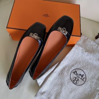 エルメス HERMES フラットシューズ