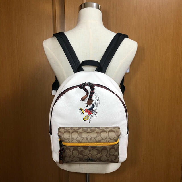 【新品】COACH ディズニー ミッキーマウス チョーク バックパック