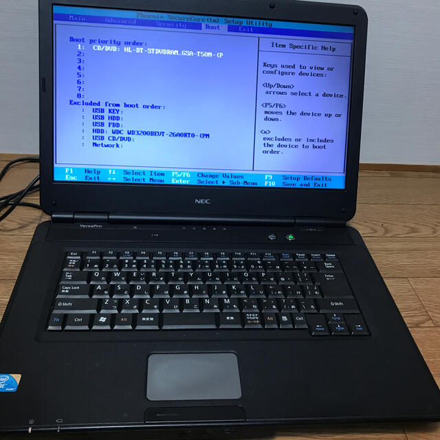 NEC(エヌイーシー)のNEC VersaPro PC-VJ25AAZ7A 15.6インチ スマホ/家電/カメラのPC/タブレット(ノートPC)の商品写真