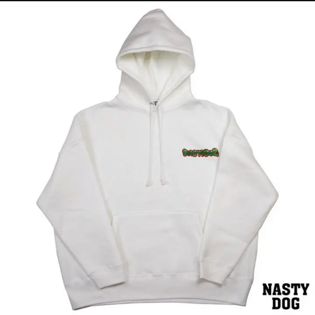 MYのブランド NastyDog Character Hoodie White メンズのトップス(パーカー)の商品写真