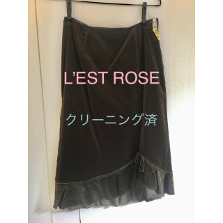 レストローズ(L'EST ROSE)のレストローズ　クリーニング済み　スカート(ひざ丈スカート)