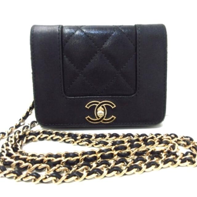 CHANEL(シャネル)のシャネル 財布 - 黒 チェーンウォレット レディースのファッション小物(財布)の商品写真