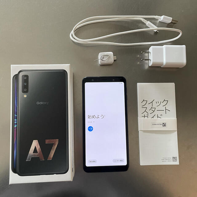 Galaxy A7 本体 モバイル購入 SIMフリー ブラック-