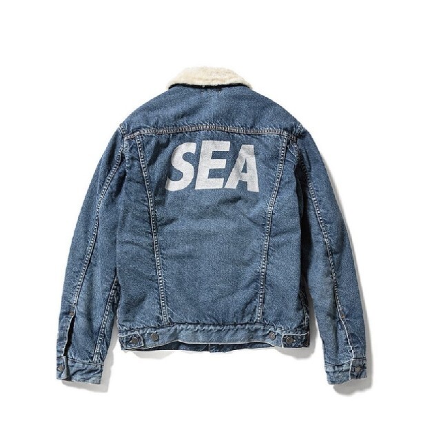 SEA(シー)のXLサイズ WDS × MINEDENIM DENIM boa Gjkt メンズのジャケット/アウター(Gジャン/デニムジャケット)の商品写真