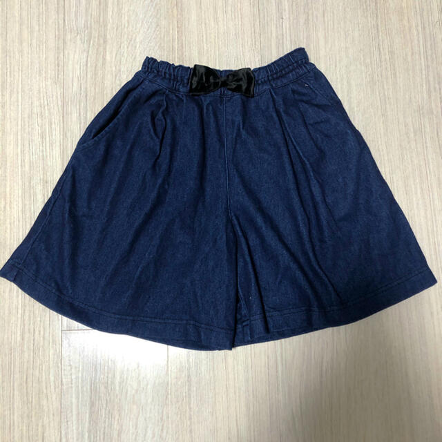 KP(ニットプランナー)のニットプランナー デニム風 キュロット ハーフパンツ キッズ/ベビー/マタニティのキッズ服女の子用(90cm~)(スカート)の商品写真