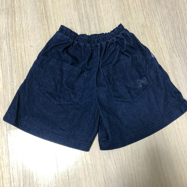 KP(ニットプランナー)のニットプランナー デニム風 キュロット ハーフパンツ キッズ/ベビー/マタニティのキッズ服女の子用(90cm~)(スカート)の商品写真