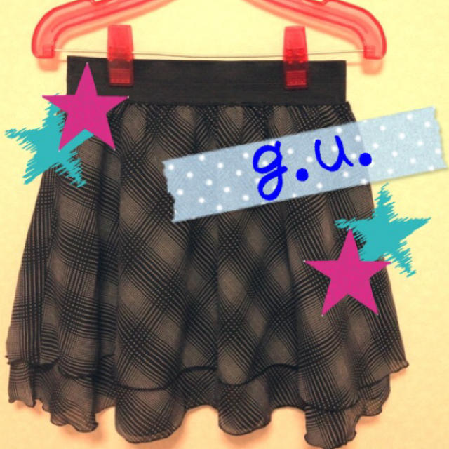 GU(ジーユー)の最終価格♥️チェックスカート♥️ レディースのスカート(ひざ丈スカート)の商品写真