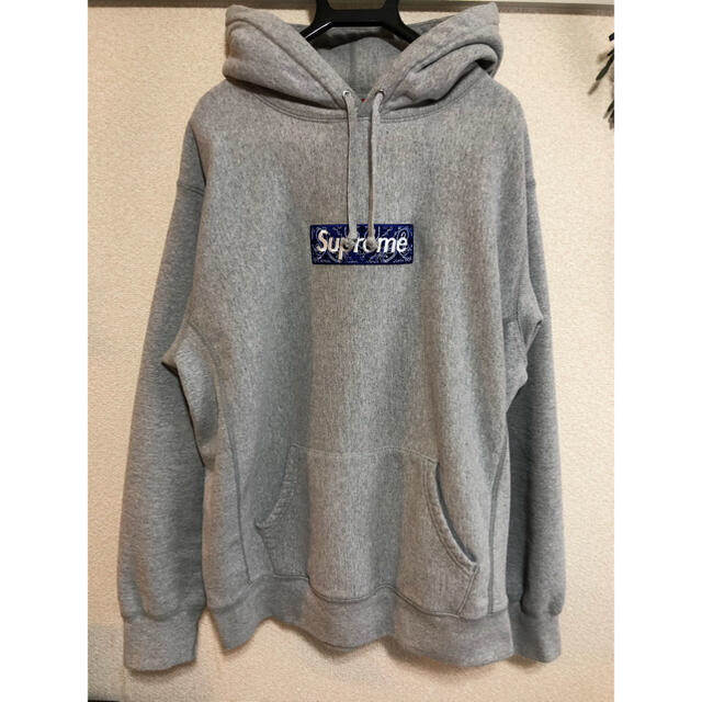 supreme box logo hoodie パーカー 19fw バンダナ