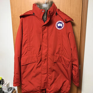 カナダグース(CANADA GOOSE)のカナダグース　ダウンコート　サイズM オレンジ(ダウンジャケット)