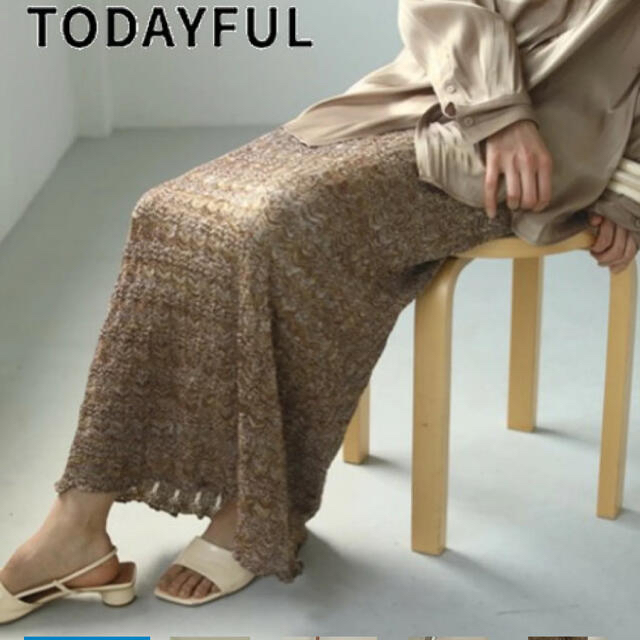 新品【todayful】Lace Pencil Skirt - ロングスカート