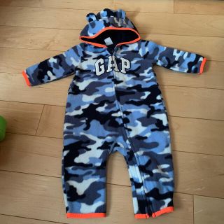 ベビーギャップ(babyGAP)のGAP☆迷彩柄フリースカバーオール(カバーオール)