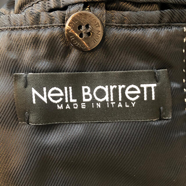 NEIL BARRETT(ニールバレット)のニールバレット Pコート　ブラック　44 メンズのジャケット/アウター(ピーコート)の商品写真