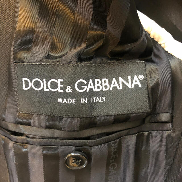 DOLCE&GABBANA(ドルチェアンドガッバーナ)のドルチェ&ガッバーナ　テーラードジャケット　ブラック　44 メンズのジャケット/アウター(テーラードジャケット)の商品写真