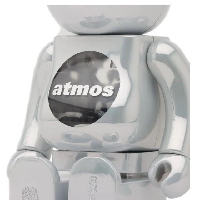 MEDICOM TOY BE@RBRICK atmos WHITE CHROME