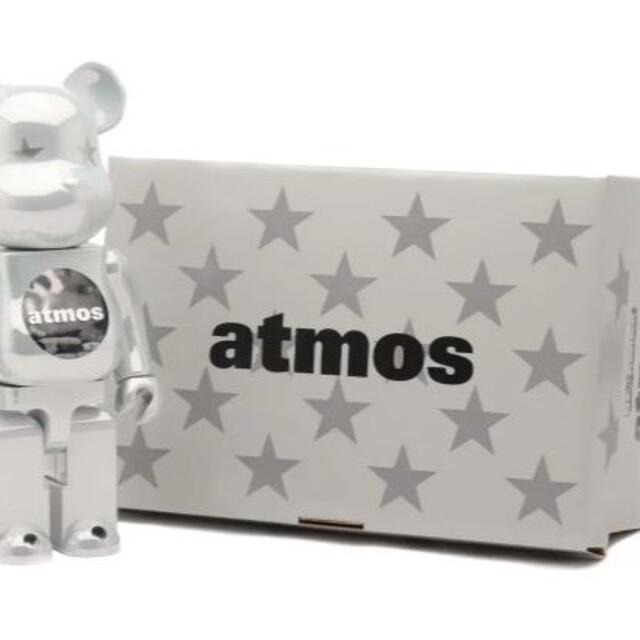 MEDICOM TOY BE@RBRICK atmos WHITE CHROME