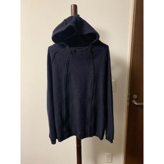 ザラ(ZARA)のZARA MAN ダブルジップ　ニットパーカー　XL(パーカー)