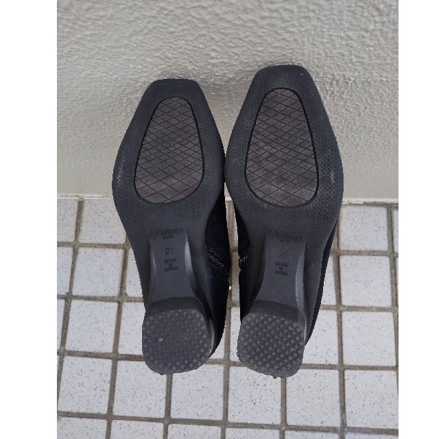 銀座YOSHINOYAスエードブーツ    ロングブーツ 皮革  黒  レディースの靴/シューズ(ブーツ)の商品写真