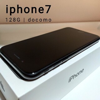 アイフォーン(iPhone)のiphone7　128G　black    美品　年末在庫処分価格(スマートフォン本体)