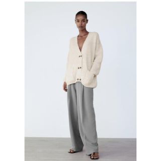 ザラ(ZARA)の美品　ZARA ニットカーディガン(カーディガン)