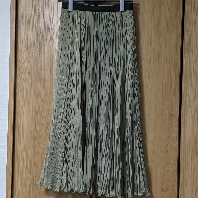 ROPE’(ロペ)のROPE' mademoiselle シャンブレージョーゼットプリーツスカート レディースのスカート(ロングスカート)の商品写真