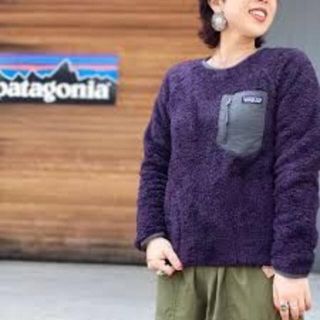 パタゴニア(patagonia)のpatagonia パタゴニア メンズ ロスガトスクルー XXS 紫 レディース(ニット/セーター)