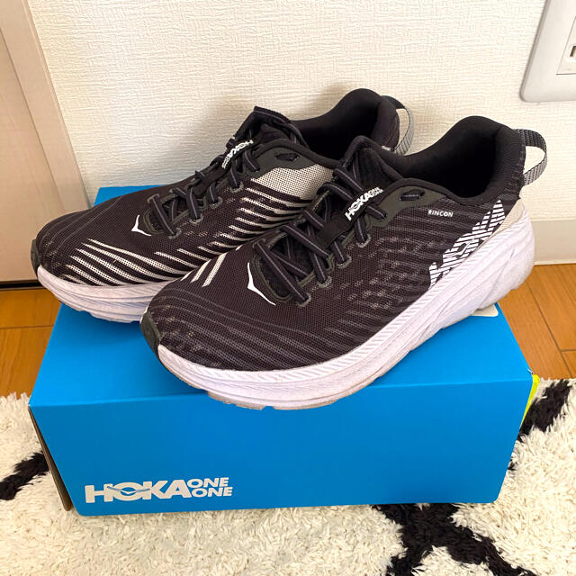 HOKA ONE ONE ホカオネオネ 白×黒 25.5cm