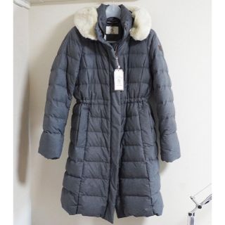 エーグル(AIGLE)の美品 AIGLE エーグル　ロングジャーニーダウンコート グレー S(ダウンコート)