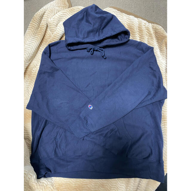 Champion Reverse Weave Hoodie XXL ネイビーChampion