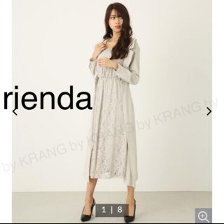 リエンダ(rienda)のrienda レースレイヤードフレアOP(ロングワンピース/マキシワンピース)