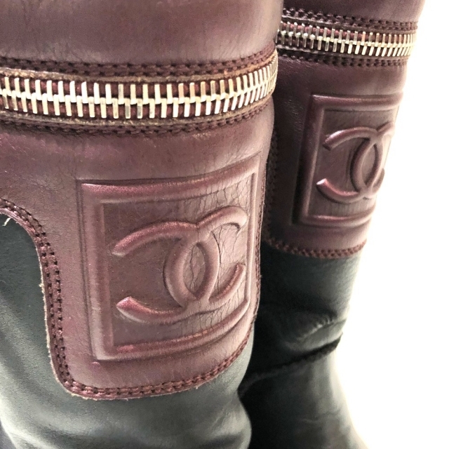 CHANEL - シャネル エンジニアブーツ コクーン ココ ラムスキン CHANEL - シャネル エンジニアブーツ コクーン ココ ラムスキン